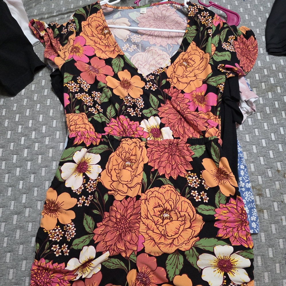 Floral V-Neck Romper